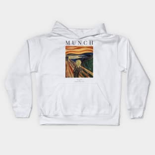 The Scream - Edvard Munch - Exhibition Poster Kids Hoodie